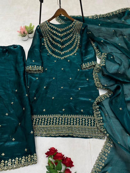 TOP AND PANT WITH DUPATTA
