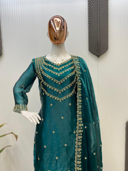 TOP AND PANT WITH DUPATTA
