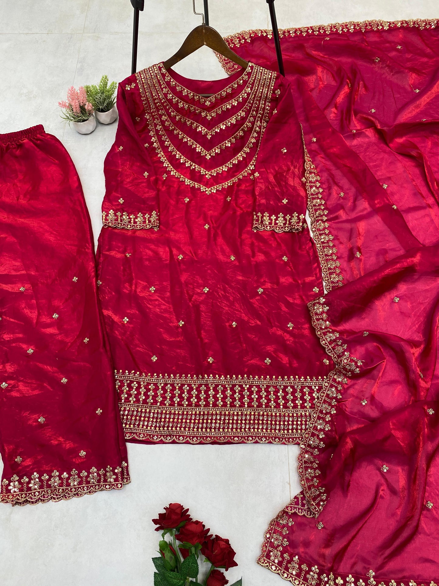 TOP & PENT WITH DUPATTA