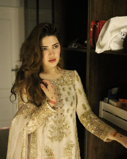 New Designer Party Top Sharara & Dupatta Set