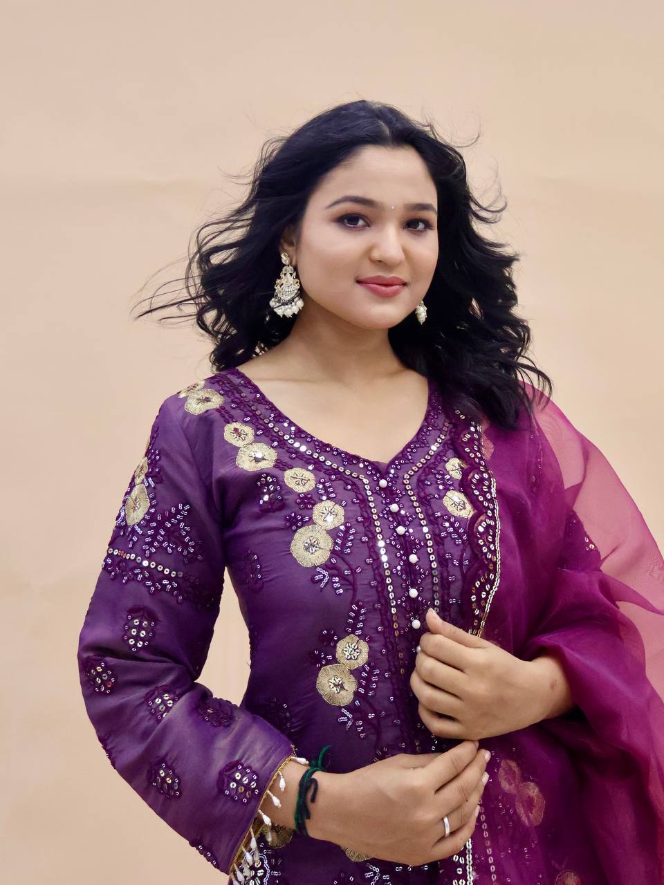 PARTY TOP PALLAZO & DUPATTA SET