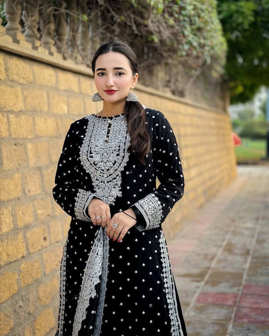 PARTY SHARARA SUIT & DUPATTA SET