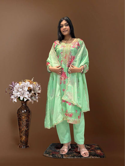 Top-Bottom And Dupatta Set Fully Stitched Ready To Wear