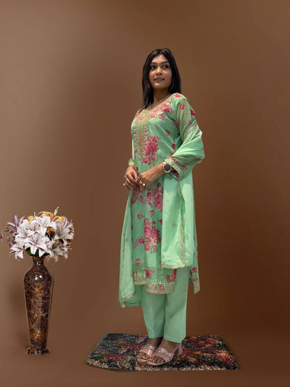 Top-Bottom And Dupatta Set Fully Stitched Ready To Wear