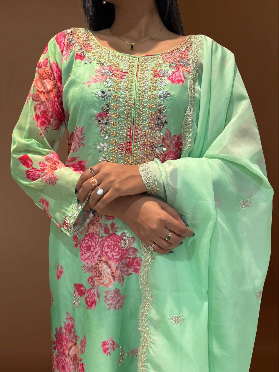 Top-Bottom And Dupatta Set Fully Stitched Ready To Wear