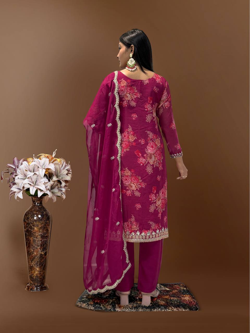 Top-Bottom And Dupatta Set Fully Stitched Ready To Wear