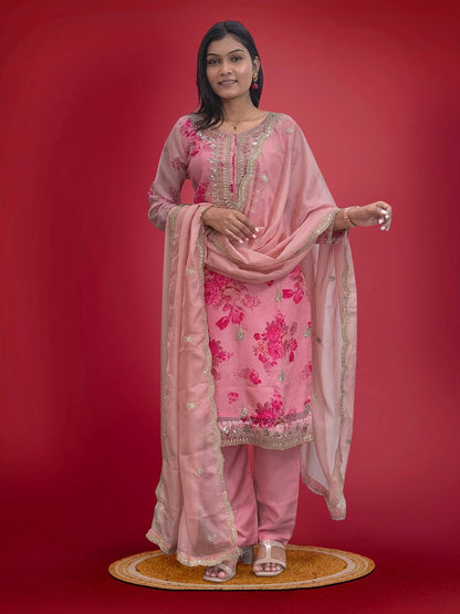Top-Bottom And Dupatta Set Fully Stitched Ready To Wear