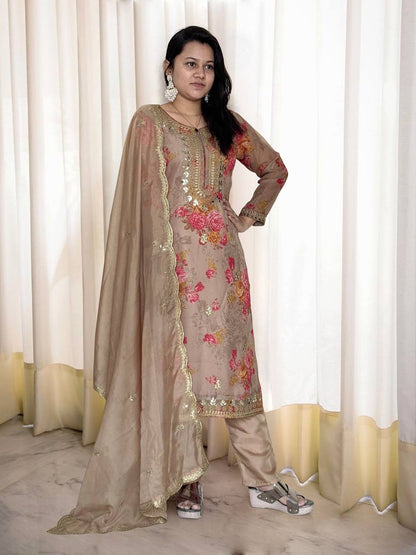 Top-Bottom And Dupatta Set Fully Stitched Ready To Wear