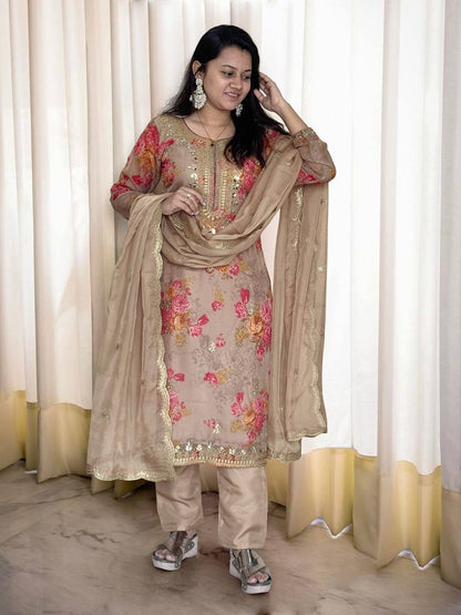 Top-Bottom And Dupatta Set Fully Stitched Ready To Wear