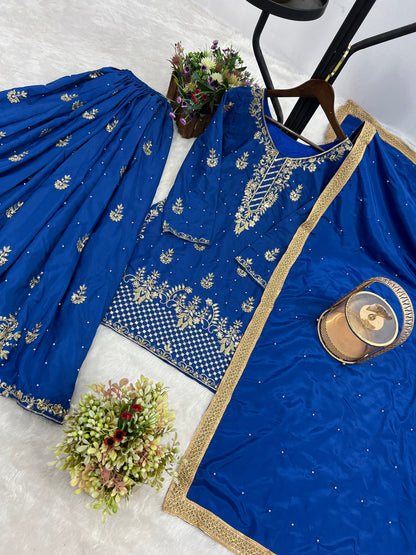 TOP - PLAZZO WITH  DUPATTA