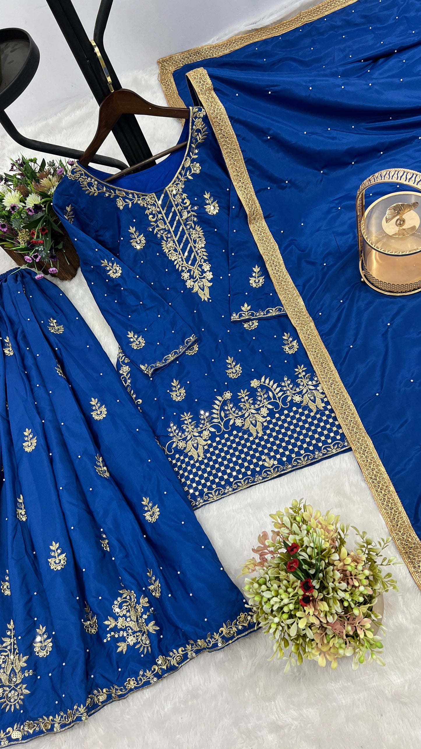 TOP - PLAZZO WITH  DUPATTA