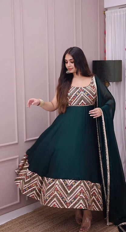 GOWN WITH DUPATTA