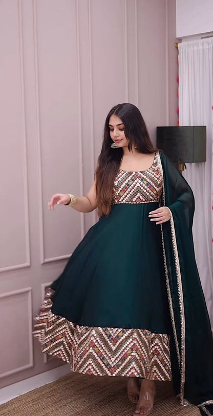 GOWN WITH DUPATTA