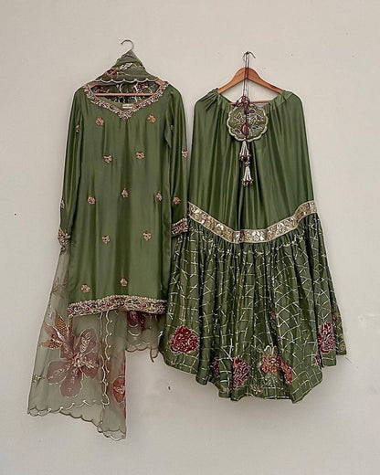 PARTY SHARARA SUIT & DUPATTA SET