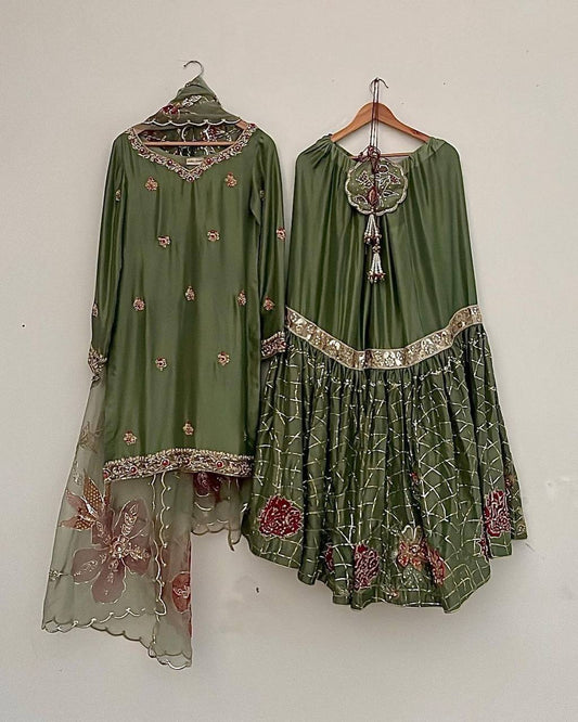 PARTY SHARARA SUIT & DUPATTA SET