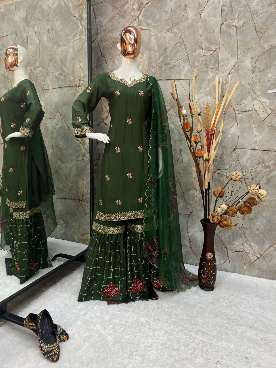 PARTY SHARARA SUIT & DUPATTA SET