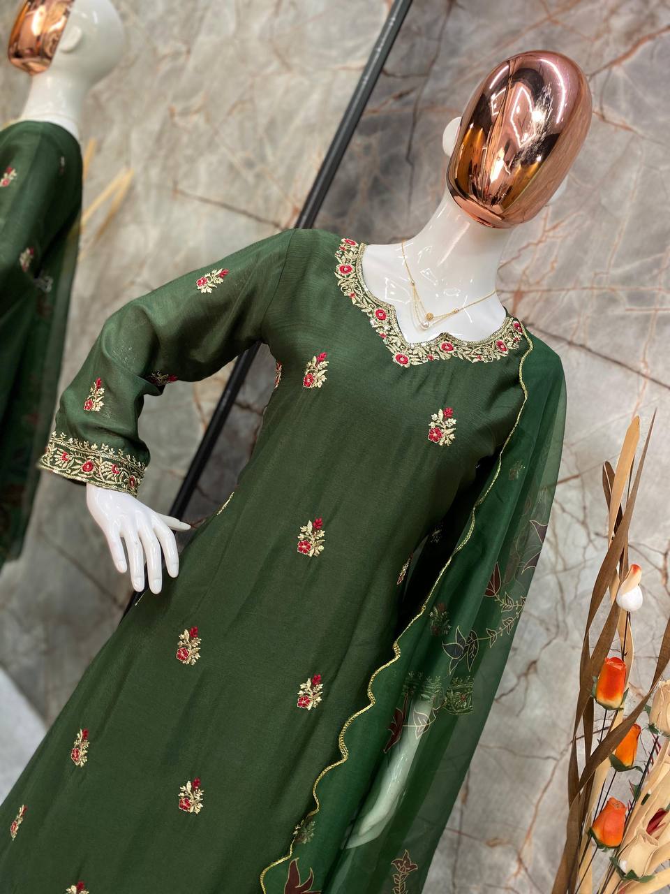 PARTY SHARARA SUIT & DUPATTA SET