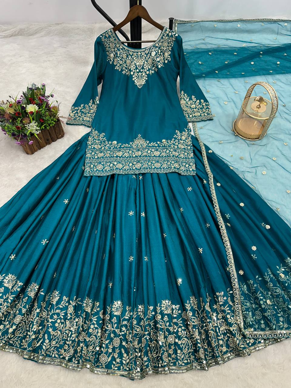 Top Lehenga & Dupatta Set