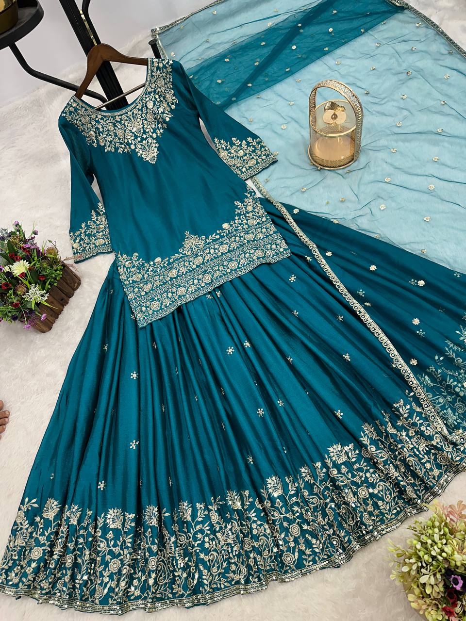 Top Lehenga & Dupatta Set