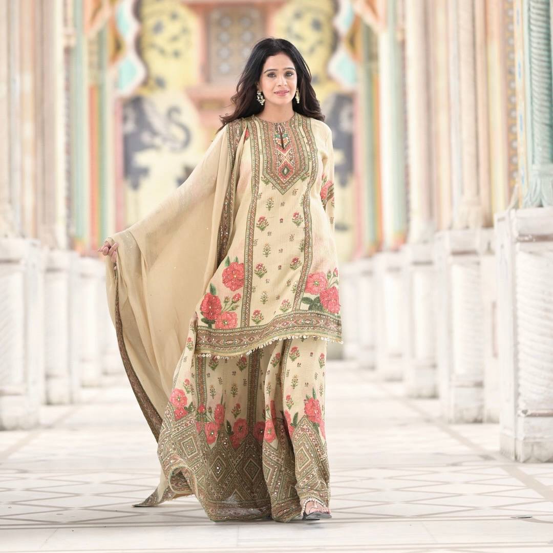 PARTY SHARARA SUIT & DUPATTA SET