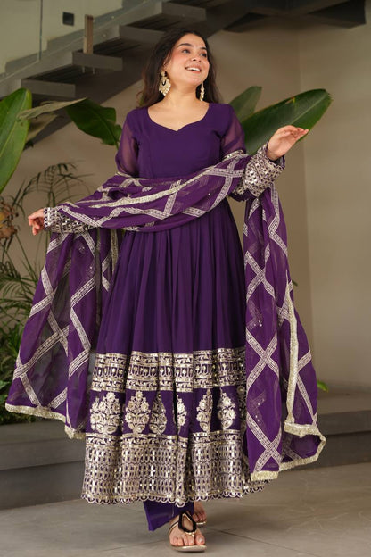 PARTY SHARARA SUIT & DUPATTA SET