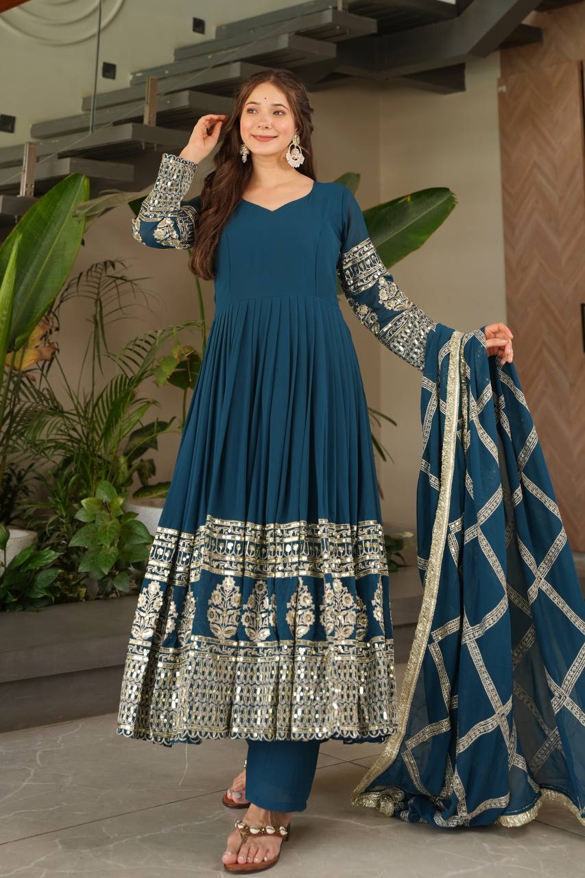 PARTY SHARARA SUIT & DUPATTA SET