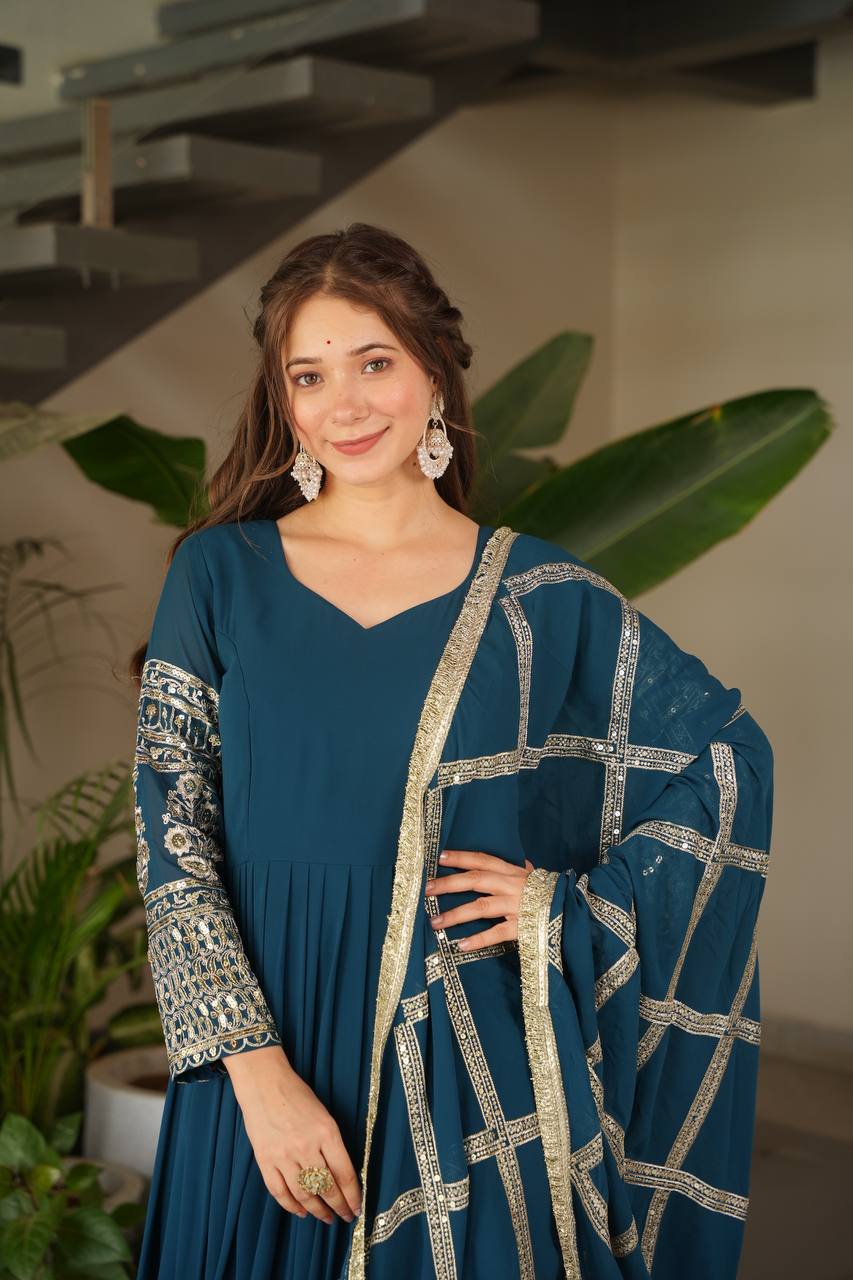 PARTY SHARARA SUIT & DUPATTA SET