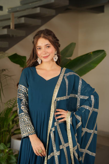 PARTY SHARARA SUIT & DUPATTA SET