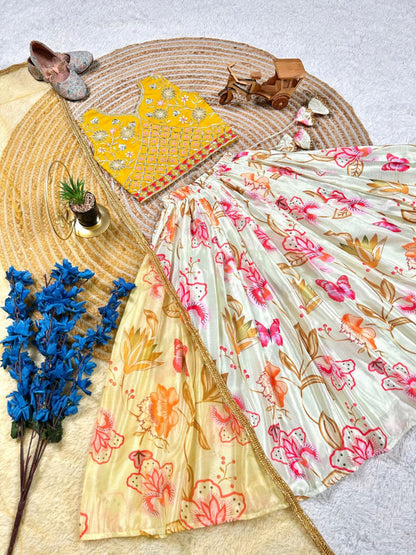 Lahenga - Blouse - Dupatta