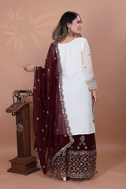 PARTY TOP   SHARARA  & DUPATTA SET