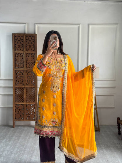 Kurti Pant 3 pcs pair