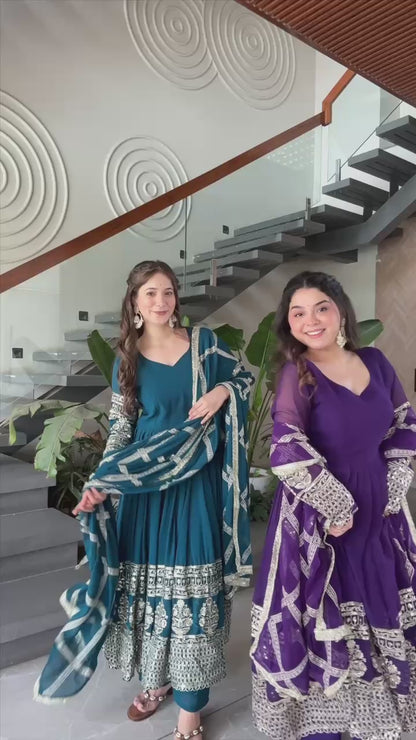 PARTY SHARARA SUIT & DUPATTA SET